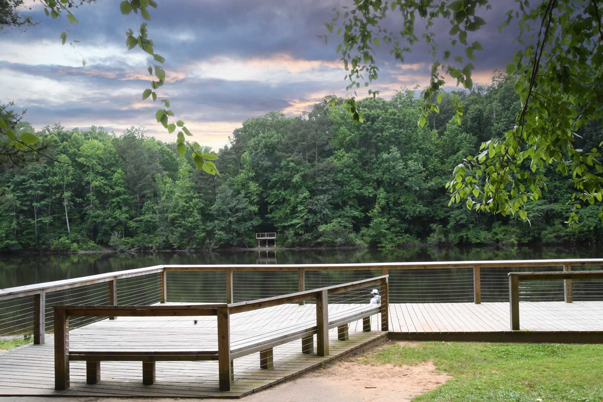 The dock at Lake Erin.