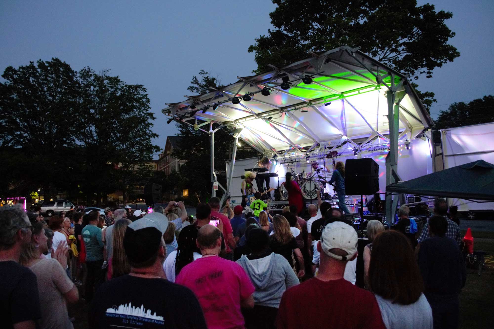 Church Street stage at night.