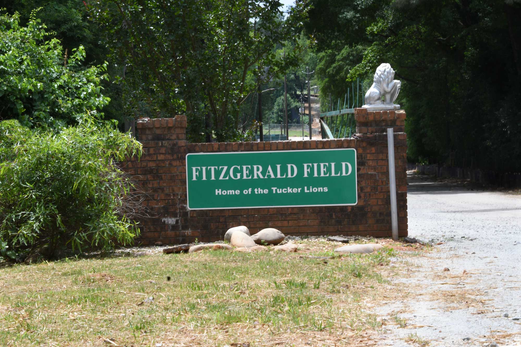 Original Fitzgerald Park entrance sign.