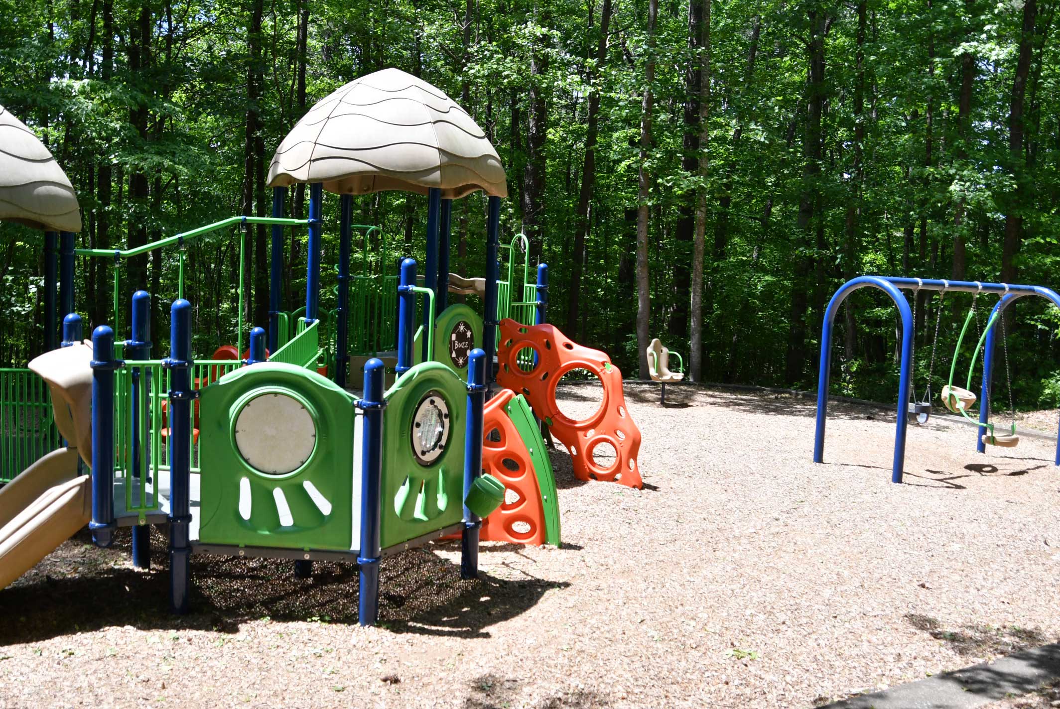 Playground equipment for smaller children at kelly-cofer park