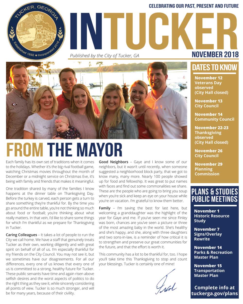 InTucker Cover of November 2018