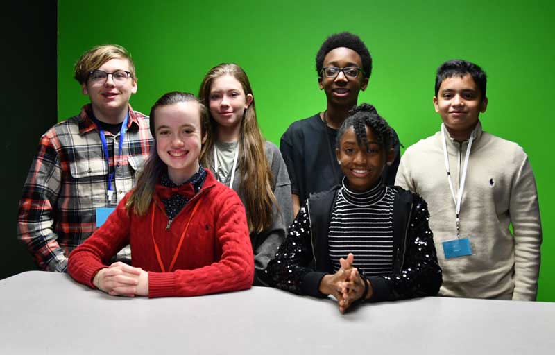 Students of the Tucker news Networks at TMS.