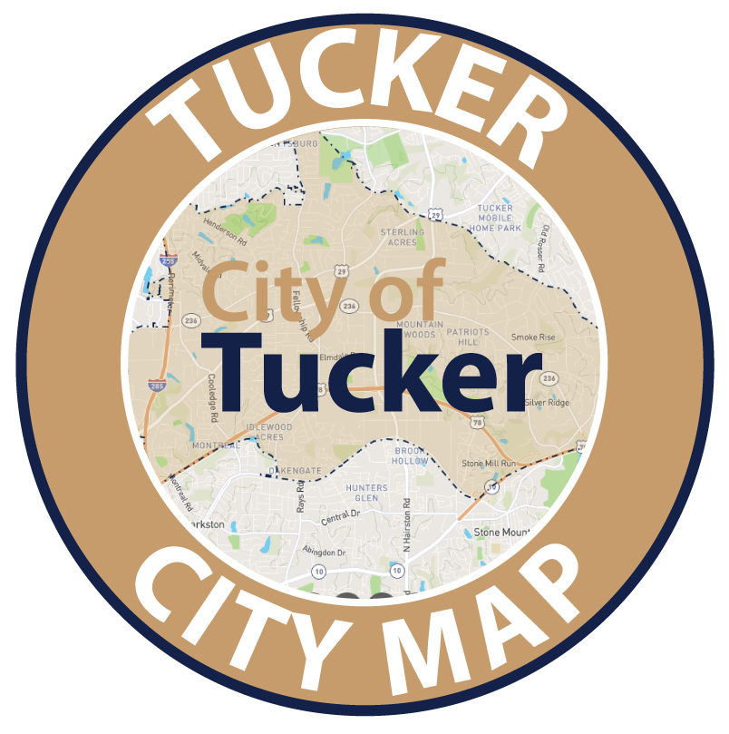 Tucker City Map app logo.