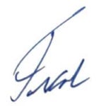 Mayor Auman's signature..