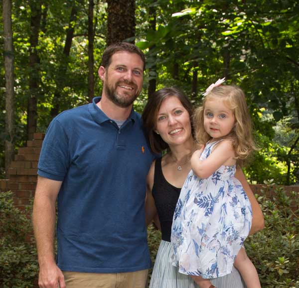 A portrait of Lyle Collins and family