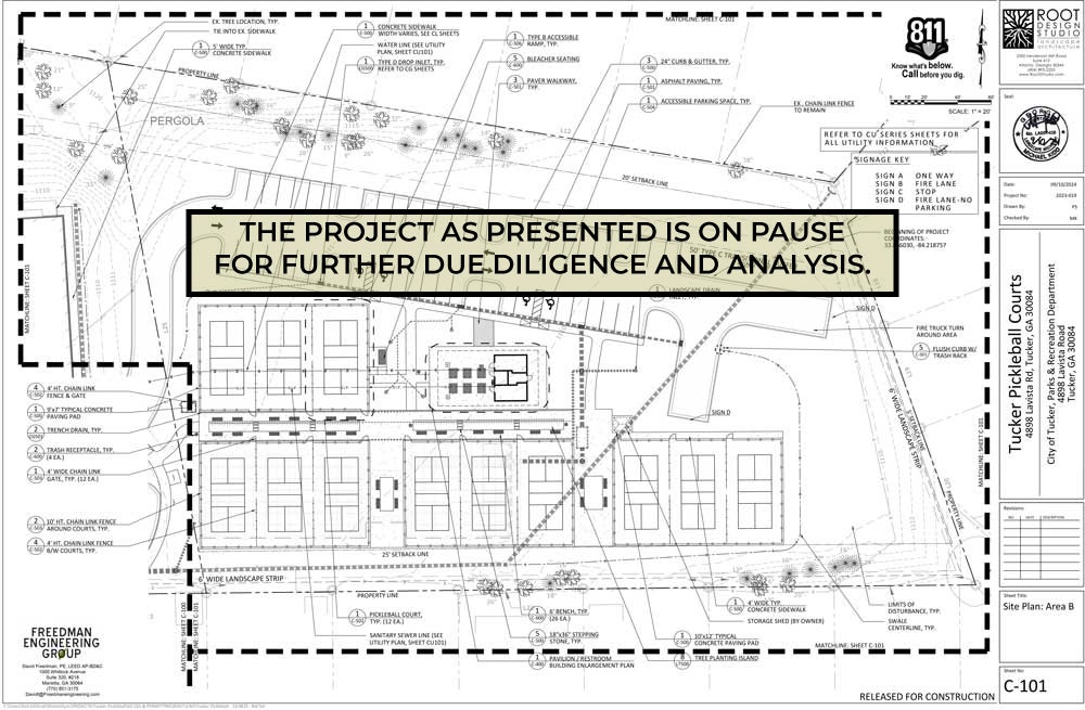 Pickleball Courts @TRC Project is currently paused.