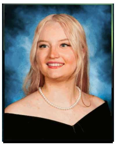 Senior portrait of THS Salutatorian Ava Elizabeth Jacoby.