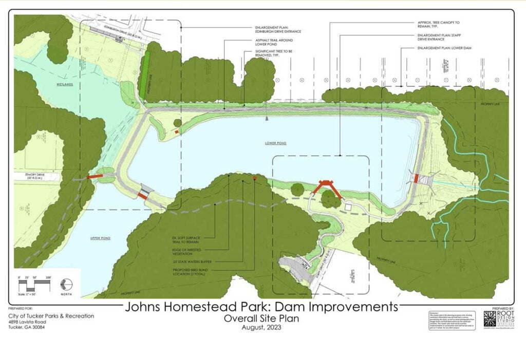 Johns Homestead Dam Project map.